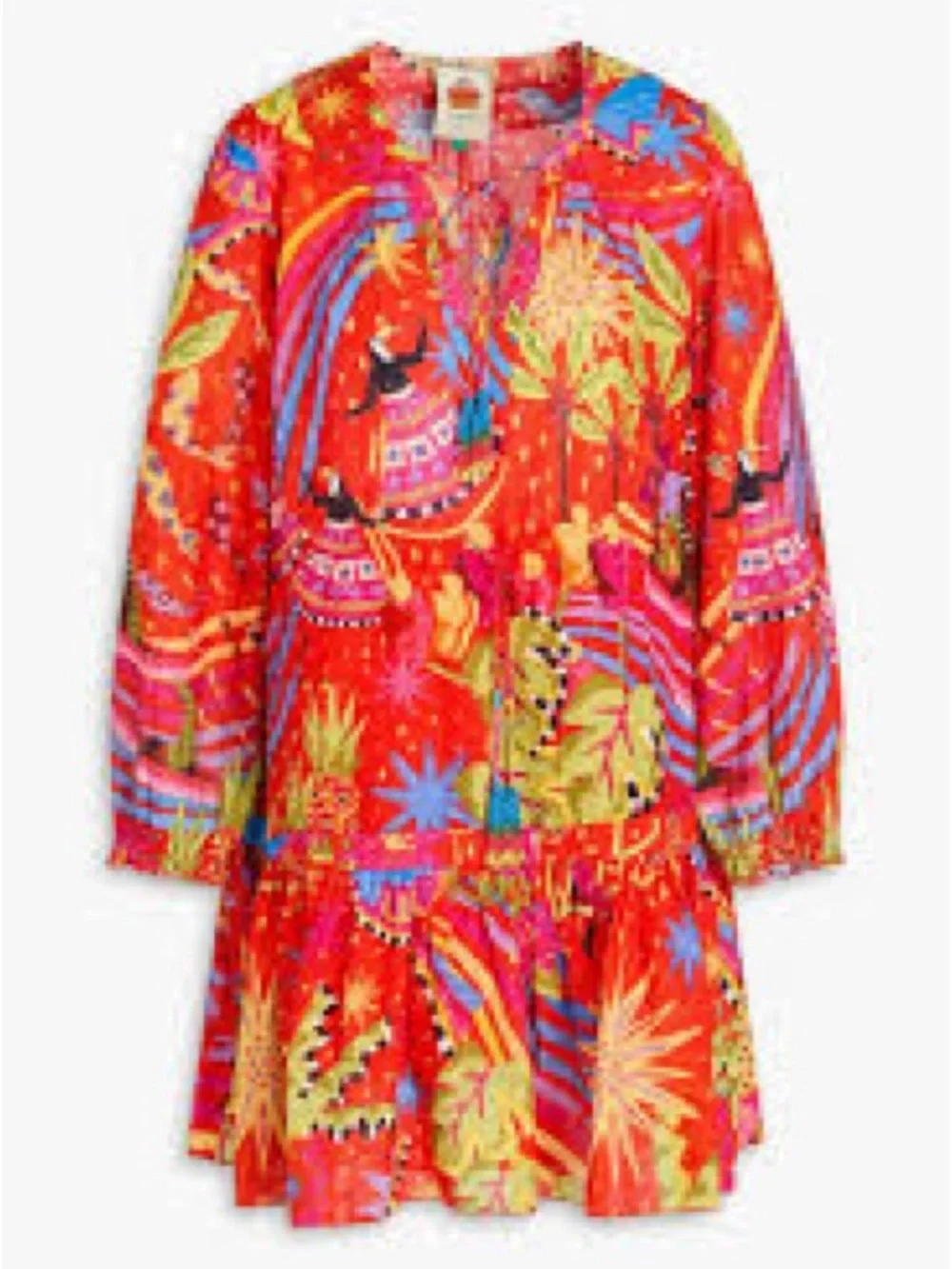 Farm Rio red mini Forrest dress - Picture 2 of 6